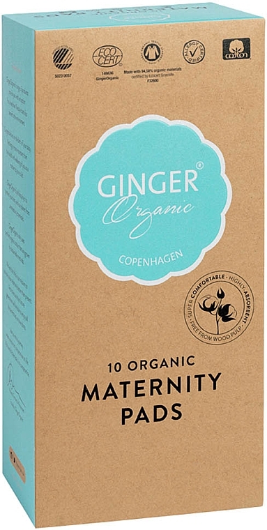 Post-natal, Urological Pads, 10 pcs - Ginger Organic — photo N12