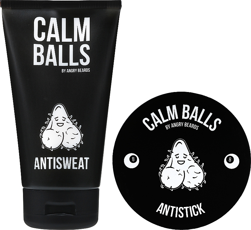 Set - Angry Beards Calm Balls (b/cr/150 ml + deo/150ml + boxers XXL/1pc) — photo N3