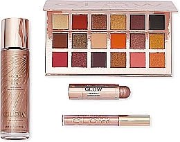 Set - Makeup Revolution The Glow Collection (eye/palette/0.8 g + illuminator/100ml + lip/gloss/2.5ml + beam/stick/18g) — photo N2