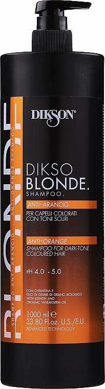 Anti-Yellow Shampoo - Dikson DiksoBlonde Anti-Orange Shampoo — photo N2
