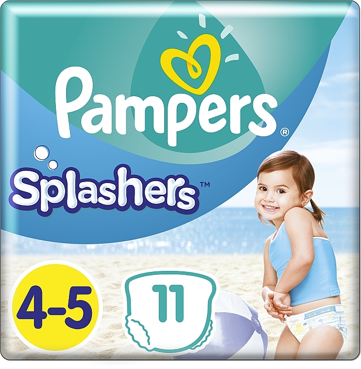 Swim Shorts, size 4-5 (9-15 kg), 11 pcs - Pampers Splashers — photo N3