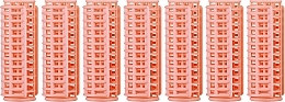 Fragrances, Perfumes, Cosmetics Curlers with Covers, peach, 7 pcs. - Deni Carte