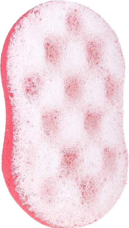 Shower Sponge, 6019, deep pink-white - Donegal — photo N1