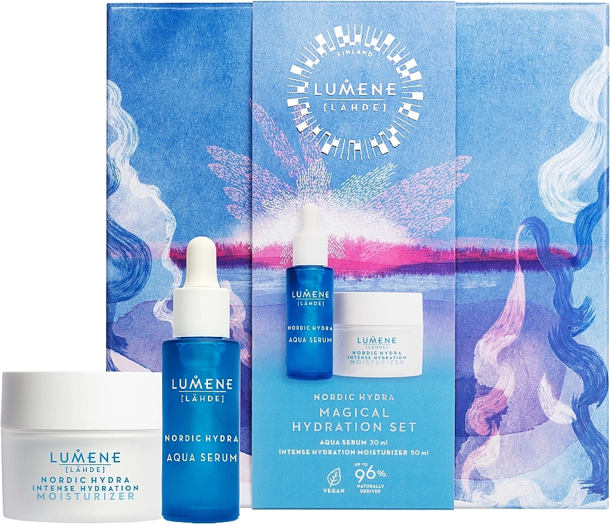 Set - Lumene Lahde Nordic Hydra Magical Hydration Set (serum/30 ml + cr/50 ml) — photo N1