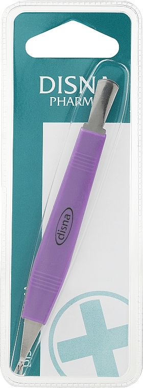 Cuticle Trimmer & Pusher, 11.8 cm, purple - Disna Pharm — photo N1