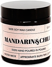 Fragrances, Perfumes, Cosmetics Scented Soy Candle 'Mandarin & Chili' - Koszyczek Natural Mandarin & Chili