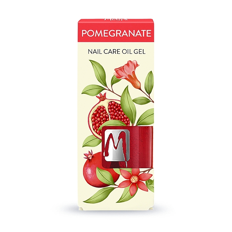 Pomegranate Nail Oil Gel - Moyra Nail Care Oil Gel Pomegranate — photo N1