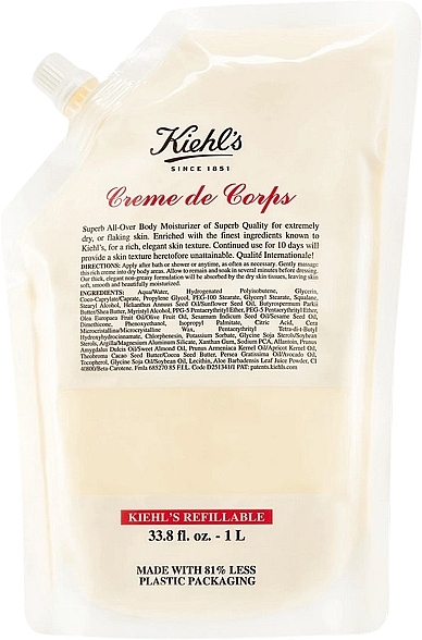 Nourishing Body Cream - Kiehl's Creme de Corps (refill) — photo N1