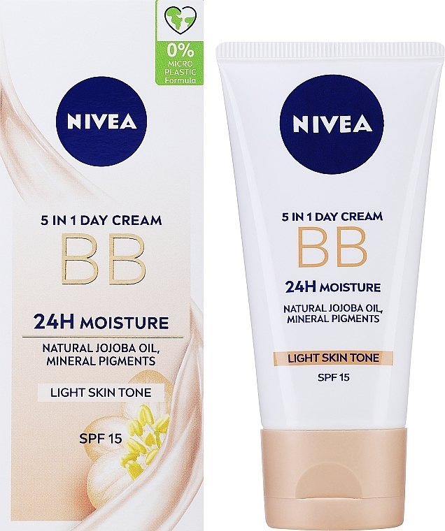 BB-Cream - Nivea 5in1 BB Day Cream 24H Moisture SPF15 — photo N1