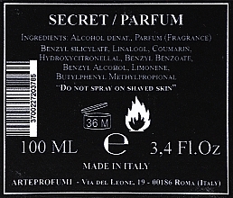 Arte Profumi Secret - Perfume — photo N3