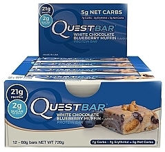 Fragrances, Perfumes, Cosmetics White Chocolate Blueberry Muffin Protein Bar - Quest Nutrition Protein Bar White Chocolate Blueberry Muffin