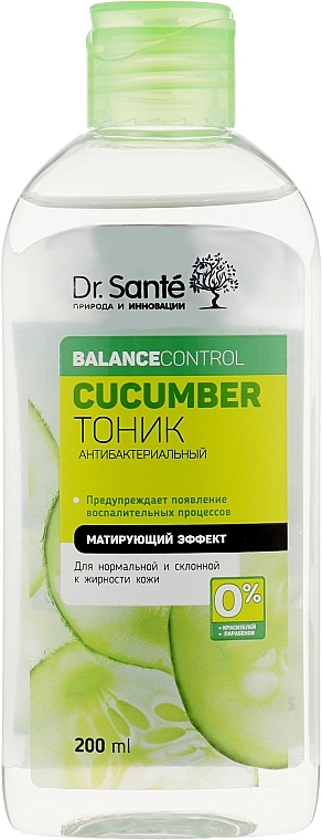 Antibacterial Toner - Dr. Sante Cucumber Balance Control — photo N1