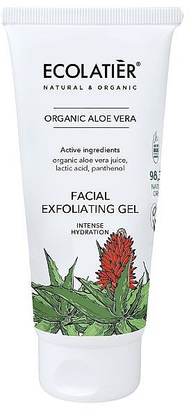 Aloe Vera Relaxing Moisturizing Gel - Ecolatier Exfoliating Gel Hydration Aloe Vera — photo N1