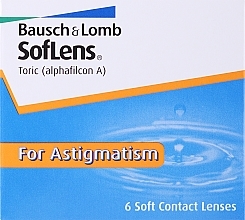 Fragrances, Perfumes, Cosmetics Toric Contact Lenses S66T 8.5, -2.25, 20, 6 pcs - Bausch & Lomb SofLens Toric