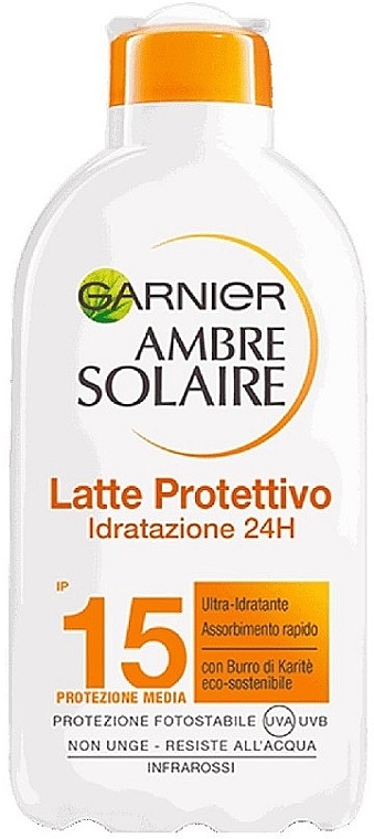 Face & Body Sun Milk - Garnier Ambre Solaire Protection Lotion SPF15 — photo N4