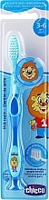 Baby Toothbrush , 3-6 years old, blue - Chicco (Zielona) — photo N1