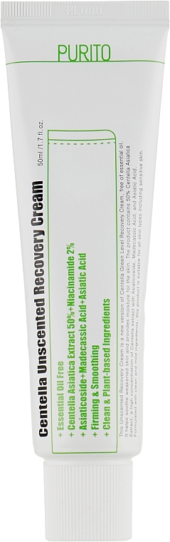 Centella Cream for Sensitive Skin - Purito Centella Unscented Recovery Cream — photo N6