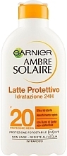 Fragrances, Perfumes, Cosmetics Sunscreen Body Milk - Garnier Ambre Solaire Hydration 24H Ultra-Moisturizing Spf20