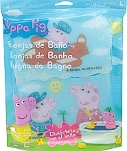 Bath Sponge Set 'Peppa Pig', 3 pcs, air travel, pink - Suavipiel Peppa Pig Bath Sponge — photo N1