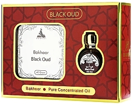 Fragrances, Perfumes, Cosmetics Set - Hamidi Black Oud (40g/Bakhoor + 15ml/Concentrated Perfume Oil)