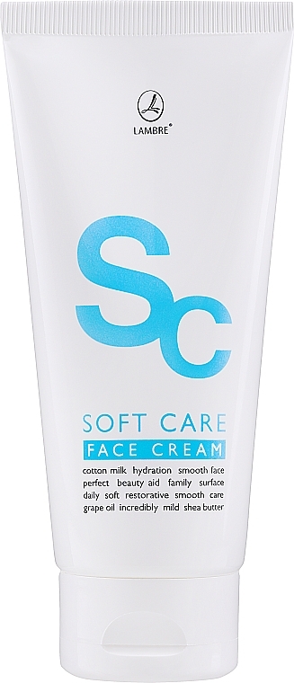 Face Cream with Cotton Milk - Lambre Soft Care Face Cream — photo N1