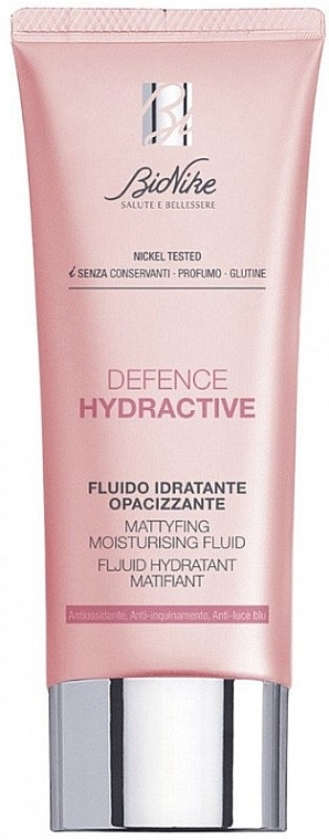 Mattifying Moisturizing Face Fluid - BioNike Defence Hydractive Mattifying Moisturising Fluid — photo N1