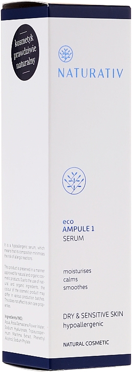 Face Serum for Dry and Sensitive Skin - Naturativ ecoAmpoule 1 Serum — photo N2