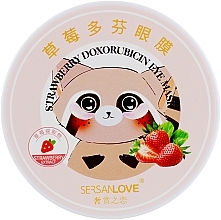 Strawberry Extract Eye patches - Sersanlove Strawberry Doxorubicin Eye Mask — photo N2