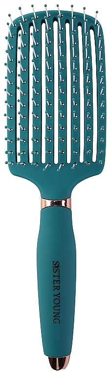 Ovia Green Hair Brush - Sister Young Hair Brush — photo N2