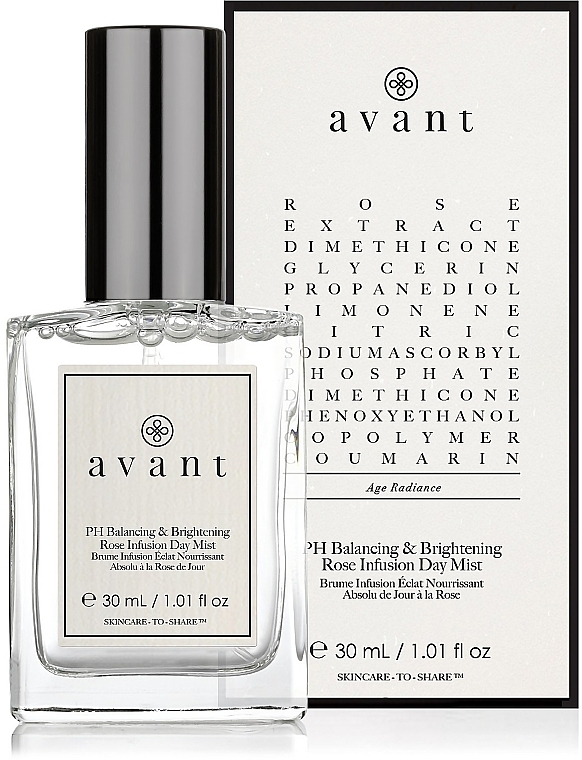 PH Balancing & Brightening Day Mist - Avant PH Balancing & Brightening Rose Infusion Day Mist — photo N1