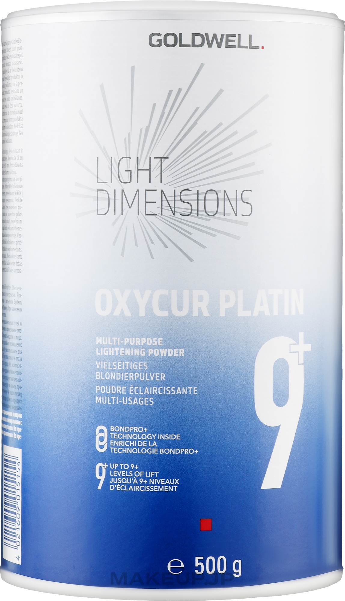 Hair Lightener - Goldwell Light Dimension Oxycur Platin 9+ — photo 500 g