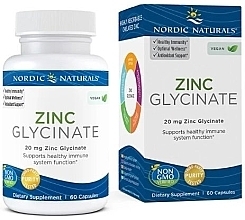 Zinc Glycinate Dietary Supplement - Nordic Naturals Zinc Glycinate, 20 mg — photo N1