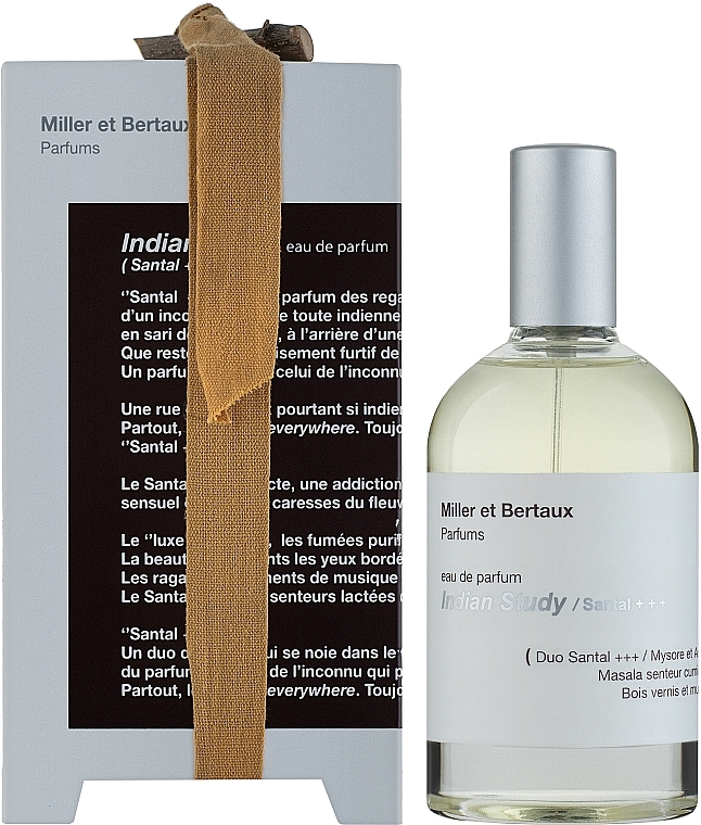 Miller et Bertaux Indian Study/Santal +++ - Eau de Parfum — photo N2