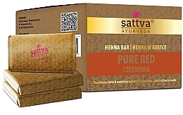 Fragrances, Perfumes, Cosmetics Hair Henna - Sattva Ayurveda Henna Bar Pure Red