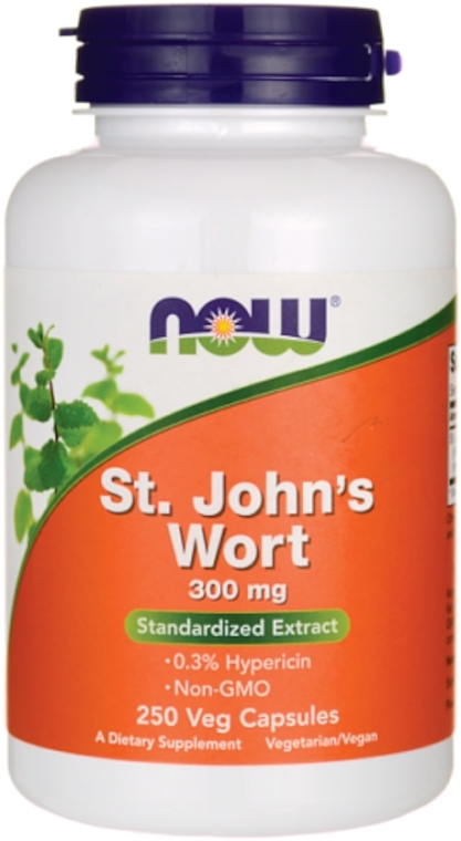 Hypericum Extract Dietary Supplement, 300 mg, 250 Capsules - Now Foods St. Johns Wort — photo N1