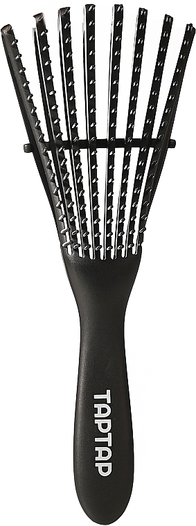 Curly Hair Brush, black - Taptap  — photo N1