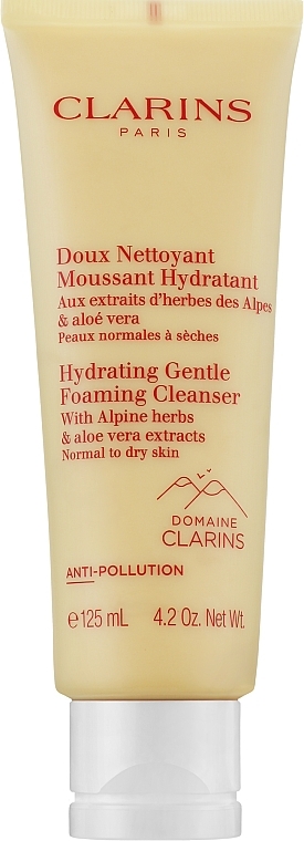 Moisturizing Foaming Cream with Alpine Herbs - Clarins Hydrating Gentle Foaming Cleanser With Alpine Herbs — photo N1