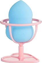 Fragrances, Perfumes, Cosmetics Makeup Sponge on Stand, PF-57, light blue - Puffic Fashion