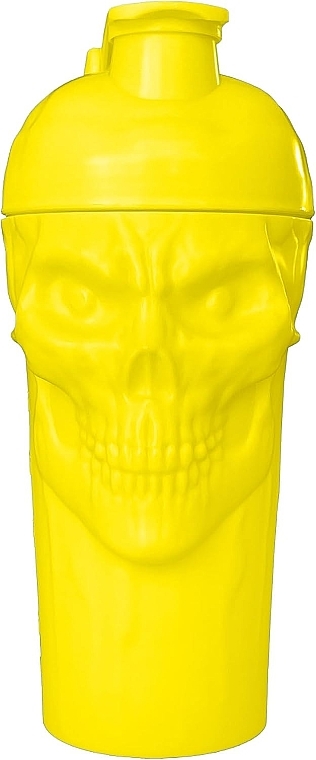 Sports Nutrition Shaker Bottle, 700 ml, yellow - JNX Sports The Skull! Shaker Electric Yellow — photo N1