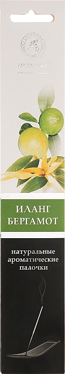 Incense Sticks "Ylang-Ylang & Bergamot" - Aromatika — photo N1