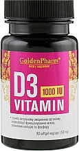 Vitamin D3 Capsules, 1000 IU 150 mg - Golden Pharm — photo N6