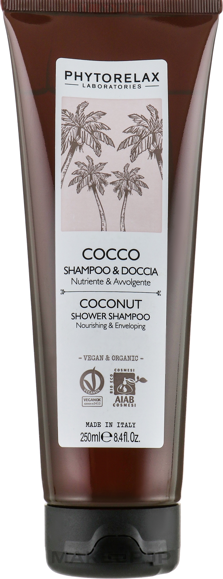 Shampoo & Shower Gel 2in1 - Phytorelax Laboratories Coconut Shower Shampoo — photo 250 ml