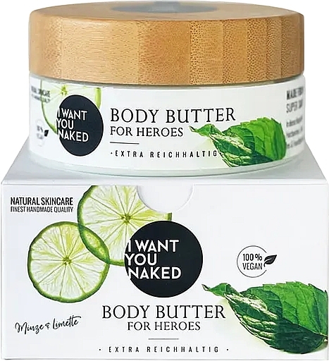 Mint & Lime Body Oil - I Want You Naked For Heroes Body Butter — photo N1