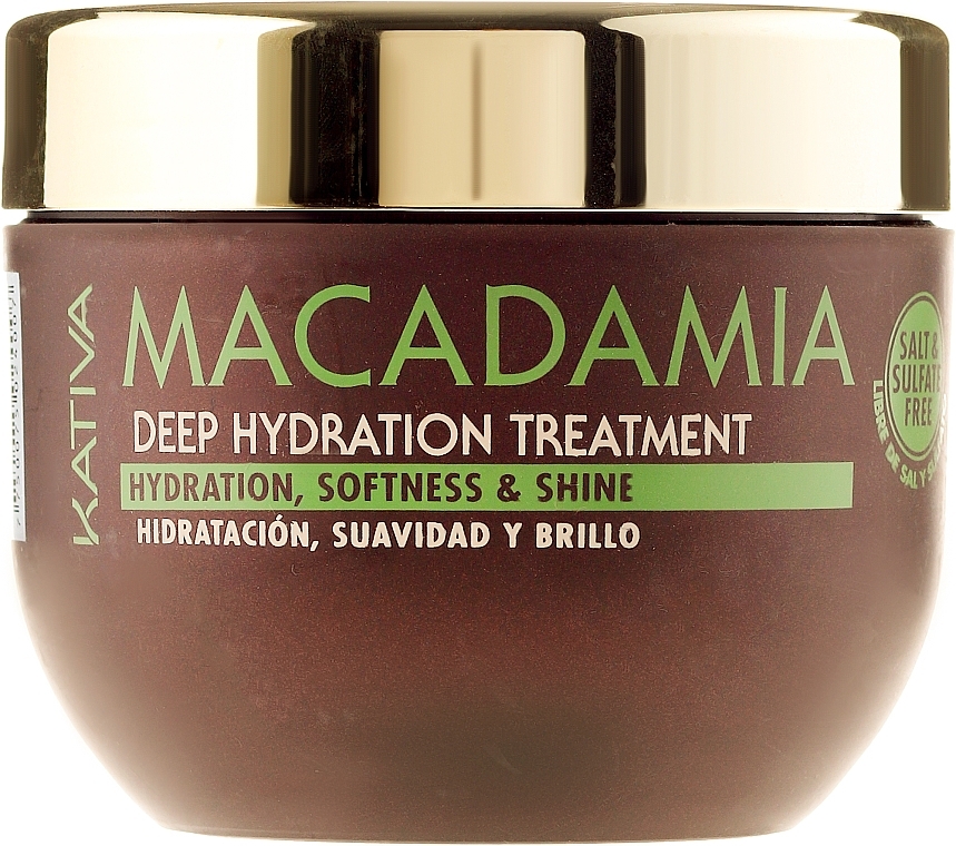 Intensive Moisturizing Mask for Normal & Damaged Hair - Kativa Macadamia Deep Hydrating Treatment — photo N1