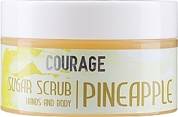 Fragrances, Perfumes, Cosmetics Sugar Hand & Body Scrub 'Pineapple' - Courage Hands & Body Sugar Scrub