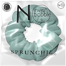 Hair Tie, mint - Natucain Invisibobble Sprunchie Silky Bamboo Hair Band — photo N1