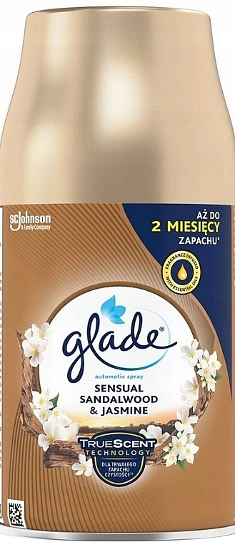 Replaceable container for automatic air freshener - Glade Automatic Spray Sensual Sandalwood & Jasmine — photo N1