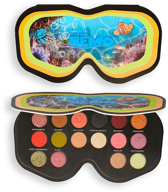 Eyeshadow Palette - Makeup Revolution Disney & Pixar’s Finding Nemo Sherman Shadow Palette — photo N4