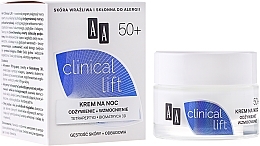 Fragrances, Perfumes, Cosmetics Night Face Cream - AA Clinical Lift Nourishment And Strengthening Night Cream 50+