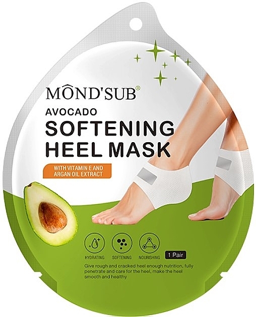 Soothing Avocado Heel Mask - Mond'Sub Avocado Softening Heel Mask — photo N1